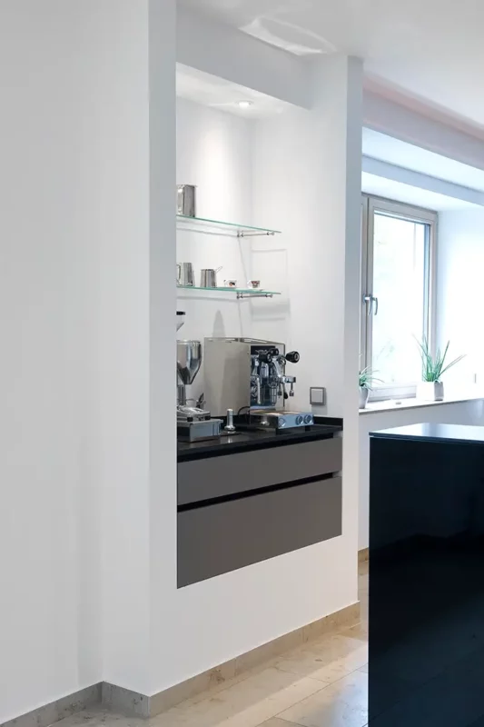 Gourmet Küchenplanung mit Kaffeebar